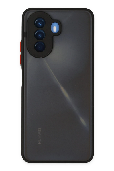 Newface Huawei Nova Y70 Kılıf Montreal Silikon Kapak - Siyah resmi