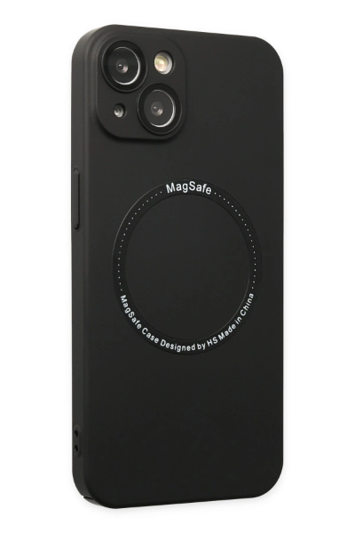 Newface iPhone 14 Plus Kılıf Jack Magneticsafe Lens Silikon - Siyah resmi