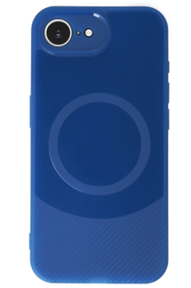 Newface iPhone 16E Kılıf Maya Karbon Kapak - Lacivert resmi