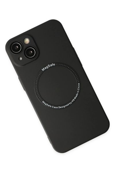 Newface iPhone 14 Plus Kılıf Jack Magneticsafe Lens Silikon - Siyah resmi