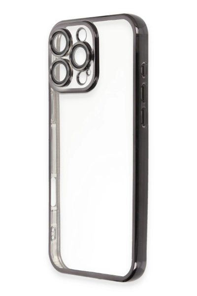 Newface iPhone 16 Pro Kılıf Razer Lensli Silikon - Siyah resmi
