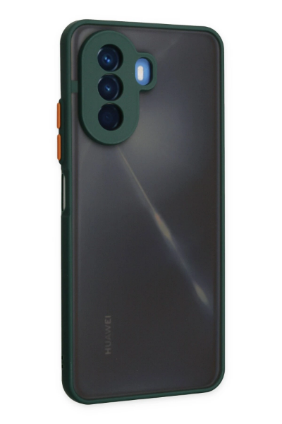 Newface Huawei Nova Y70 Kılıf Montreal Silikon Kapak - Yeşil resmi