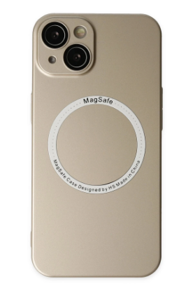 Newface iPhone 14 Plus Kılıf Jack Magneticsafe Lens Silikon - Gold resmi
