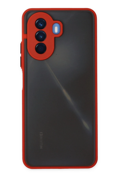 Newface Huawei Nova Y70 Kılıf Montreal Silikon Kapak - Kırmızı resmi