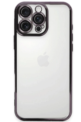 Newface iPhone 16 Pro Kılıf Razer Lensli Silikon - Mor resmi