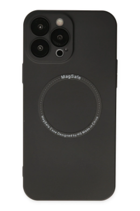 Newface iPhone 14 Pro Kılıf Jack Magneticsafe Lens Silikon - Siyah resmi