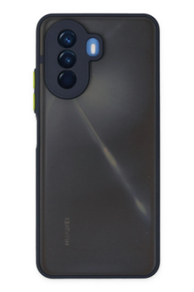 Newface Huawei Nova Y70 Kılıf Montreal Silikon Kapak - Lacivert resmi