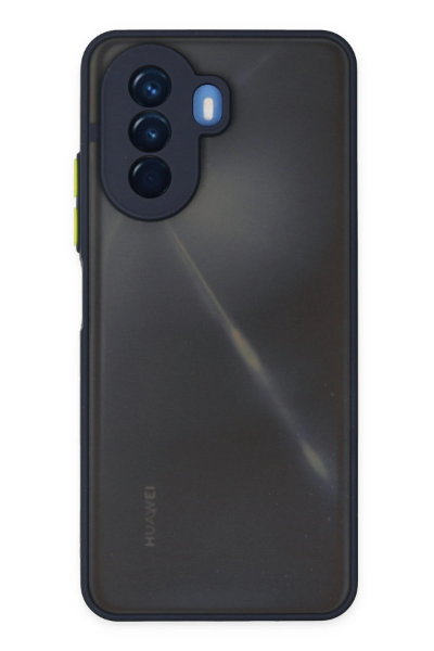 Newface Huawei Nova Y70 Kılıf Montreal Silikon Kapak - Lacivert resmi