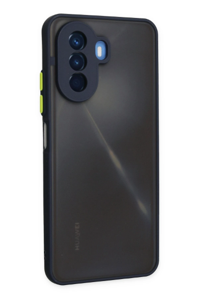 Newface Huawei Nova Y70 Kılıf Montreal Silikon Kapak - Lacivert resmi
