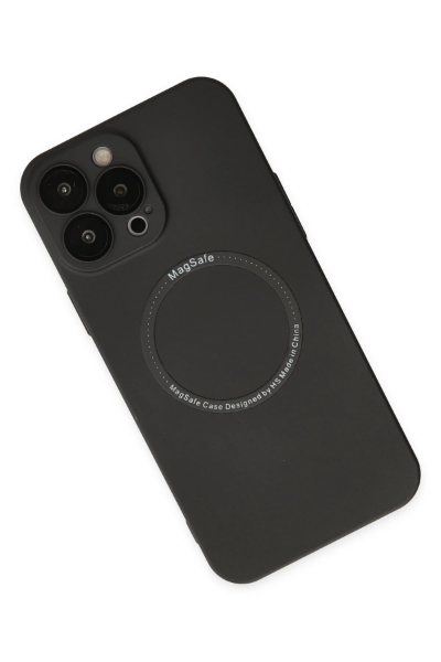 Newface iPhone 14 Pro Kılıf Jack Magneticsafe Lens Silikon - Siyah resmi