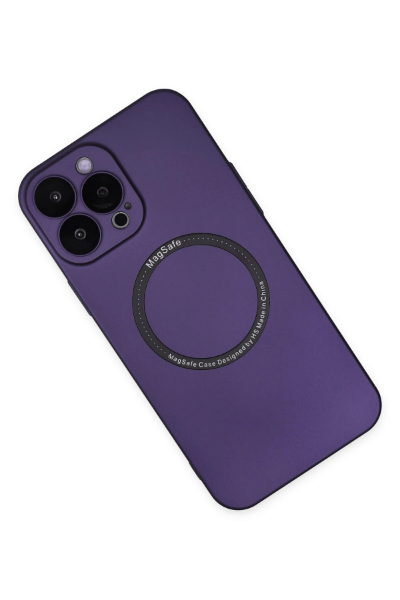 Newface iPhone 14 Pro Kılıf Jack Magneticsafe Lens Silikon - Mor resmi