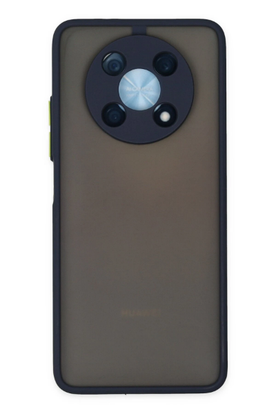 Newface Huawei Nova Y90 Kılıf Montreal Silikon Kapak - Lacivert resmi