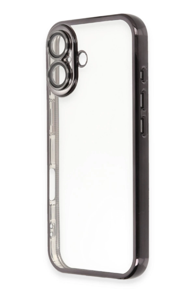 Newface iPhone 16 Plus Kılıf Razer Lensli Silikon - Siyah resmi
