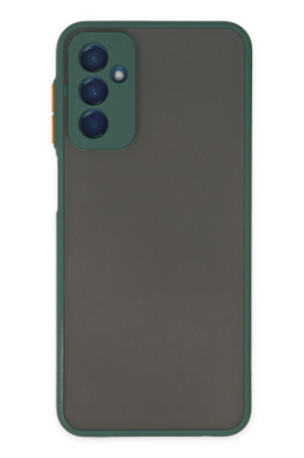 Newface Samsung Galaxy M13 Kılıf Montreal Silikon Kapak - Yeşil resmi