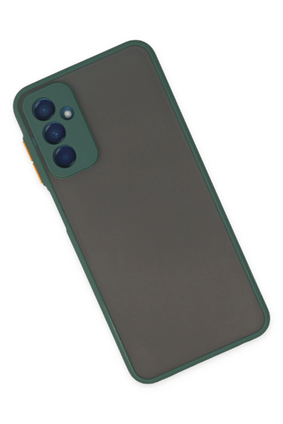 Newface Samsung Galaxy M13 Kılıf Montreal Silikon Kapak - Yeşil resmi
