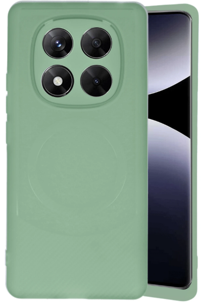 Newface Xiaomi Redmi Note 14 Pro 4G Kılıf Maya Karbon Kapak - Su Yeşili resmi