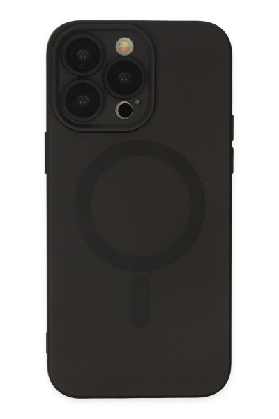 Newface iPhone 13 Pro Kılıf Moshi Lens Magneticsafe Silikon - Siyah resmi