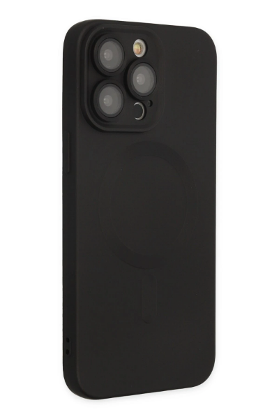 Newface iPhone 13 Pro Kılıf Moshi Lens Magneticsafe Silikon - Siyah resmi