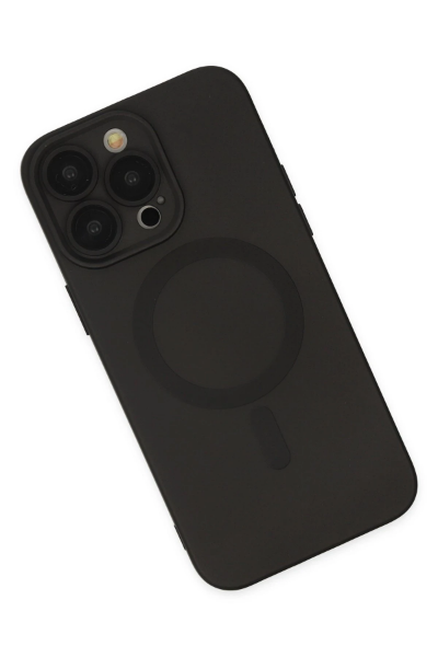 Newface iPhone 13 Pro Kılıf Moshi Lens Magneticsafe Silikon - Siyah resmi
