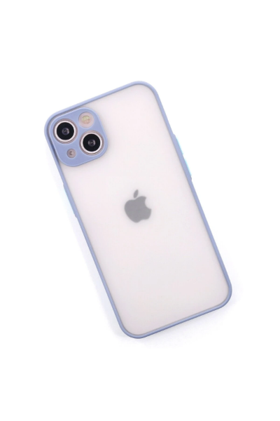Newface iPhone 14 Kılıf Montreal Silikon Kapak - Gri resmi