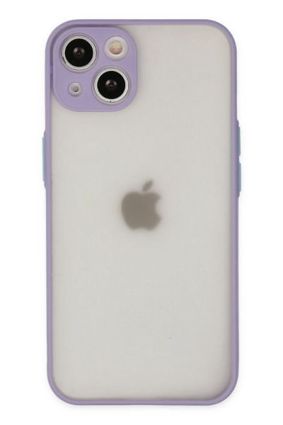 Newface iPhone 14 Kılıf Montreal Silikon Kapak - Mor resmi