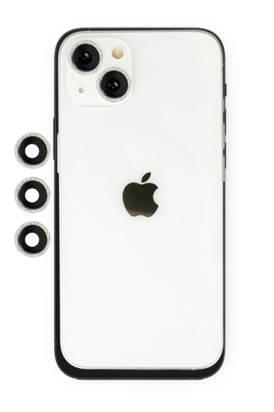 Newface iPhone 14 Shine Kamera Lens - Gümüş resmi