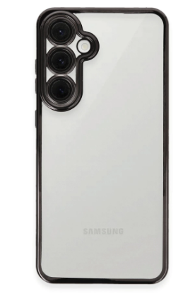 Newface Samsung Galaxy S24 FE Kılıf Razer Lensli Silikon - Siyah resmi