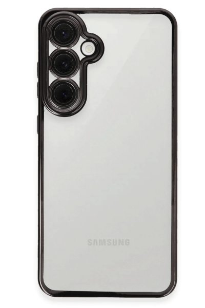 Newface Samsung Galaxy S24 FE Kılıf Razer Lensli Silikon - Siyah resmi
