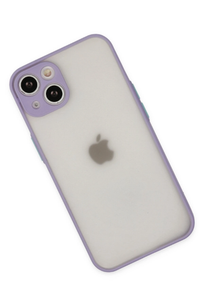 Newface iPhone 14 Kılıf Montreal Silikon Kapak - Mor resmi