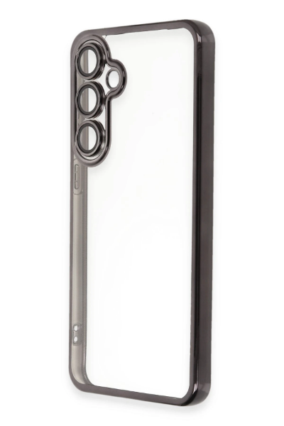 Newface Samsung Galaxy S24 FE Kılıf Razer Lensli Silikon - Siyah resmi