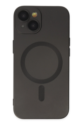 Newface iPhone 14 Plus Kılıf Moshi Lens Magneticsafe Silikon - Siyah resmi