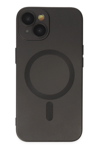 Newface iPhone 14 Plus Kılıf Moshi Lens Magneticsafe Silikon - Siyah resmi