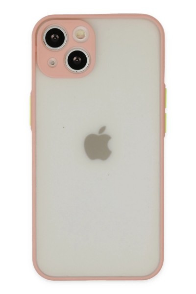 Newface iPhone 14 Plus Kılıf Montreal Silikon Kapak - Pembe resmi