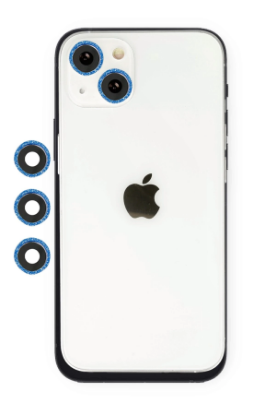 Newface iPhone 14 Shine Kamera Lens - Mavi resmi