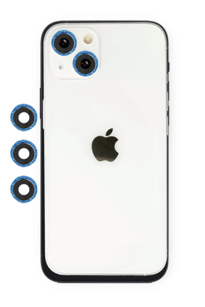 Newface iPhone 14 Shine Kamera Lens - Mavi resmi