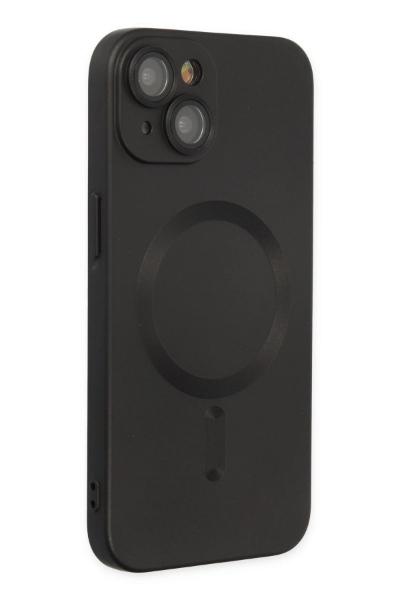 Newface iPhone 14 Plus Kılıf Moshi Lens Magneticsafe Silikon - Siyah resmi