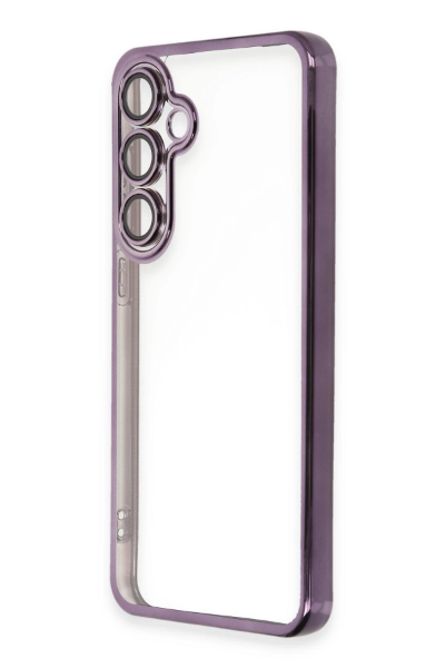 Newface Samsung Galaxy S24 FE Kılıf Razer Lensli Silikon - Mor resmi