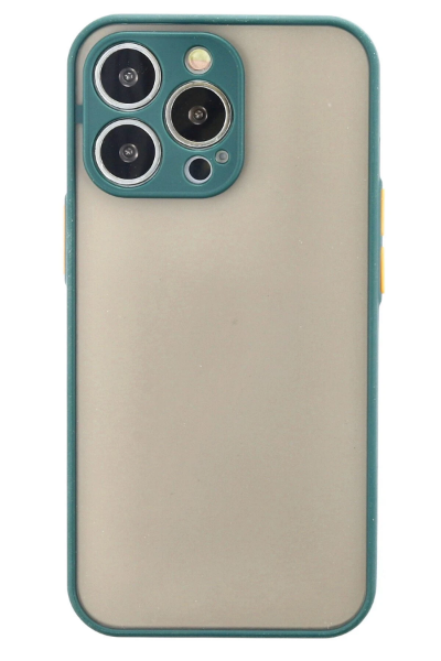 Newface iPhone 14 Pro Kılıf Montreal Silikon Kapak - Yeşil resmi