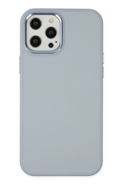 Newface iPhone 12 Pro Max Kılıf Asya Deri Silikon - Sierra Blue resmi