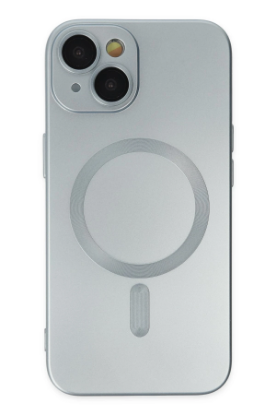 Newface iPhone 14 Plus Kılıf Moshi Lens Magneticsafe Silikon - Sierra Blue resmi