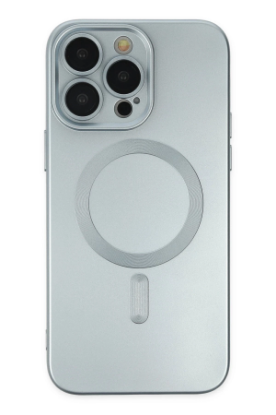 Newface iPhone 14 Pro Kılıf Moshi Lens Magneticsafe Silikon - Sierra Blue resmi