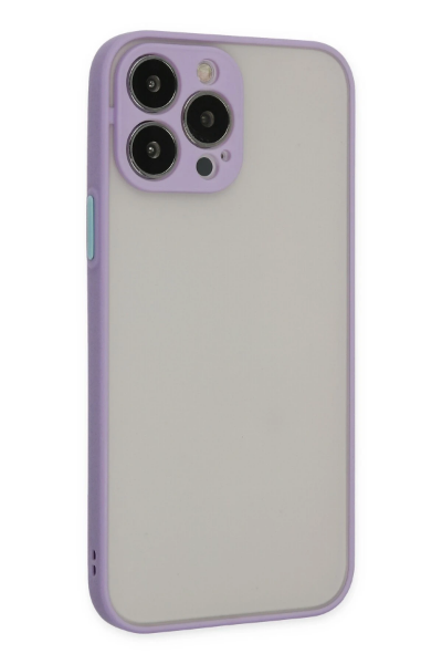 Newface iPhone 14 Pro Kılıf Montreal Silikon Kapak - Mor resmi