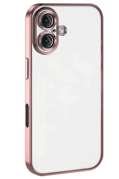 Newface iPhone 16 Kılıf Razer Lensli Silikon - Pembe resmi