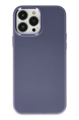 Newface iPhone 13 Pro Kılıf Asya Deri Silikon - Mor resmi