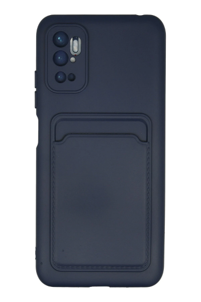 Newface Xiaomi Redmi Note 11 SE Kılıf Kelvin Kartvizitli Silikon - Lacivert resmi