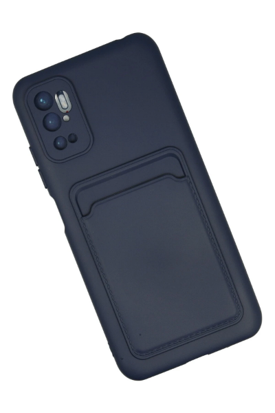 Newface Xiaomi Redmi Note 11 SE Kılıf Kelvin Kartvizitli Silikon - Lacivert resmi