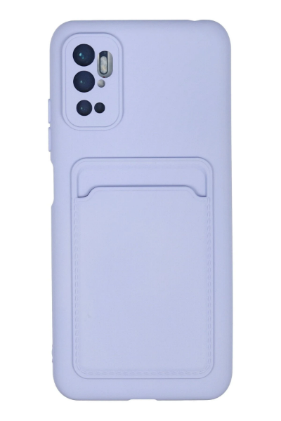 Newface Xiaomi Redmi Note 11 SE Kılıf Kelvin Kartvizitli Silikon - Lila resmi