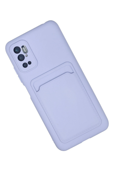 Newface Xiaomi Redmi Note 11 SE Kılıf Kelvin Kartvizitli Silikon - Lila resmi