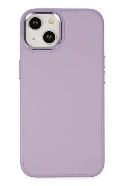 Newface iPhone 14 Plus Kılıf Asya Deri Silikon - Lila resmi