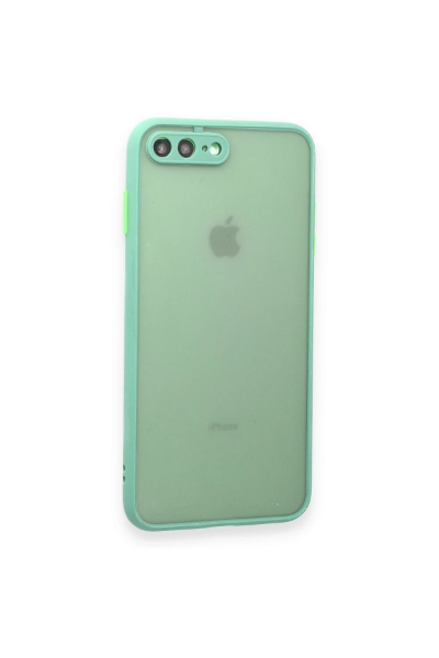 Newface iPhone 7 Plus Kılıf Montreal Silikon Kapak - Turkuaz resmi